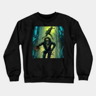 Dodgy Library - AI Art Crewneck Sweatshirt